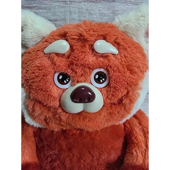 Disney Pixar Turning Red Plush Panda Many Moods of Mei Talking Red Orange 11" - Picture 2 of 5
